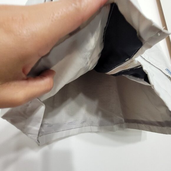 West Coast Connection Off White Windbreaker Trench Coat Jacket Zip Front Pockets - Picture 7 of 11